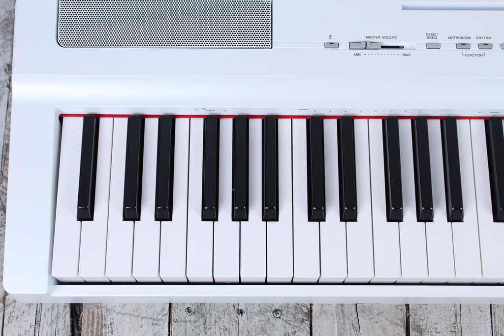 Yamaha P125A White 88 Key Graded Hammer Digital Piano with Power Supply & Pedal
