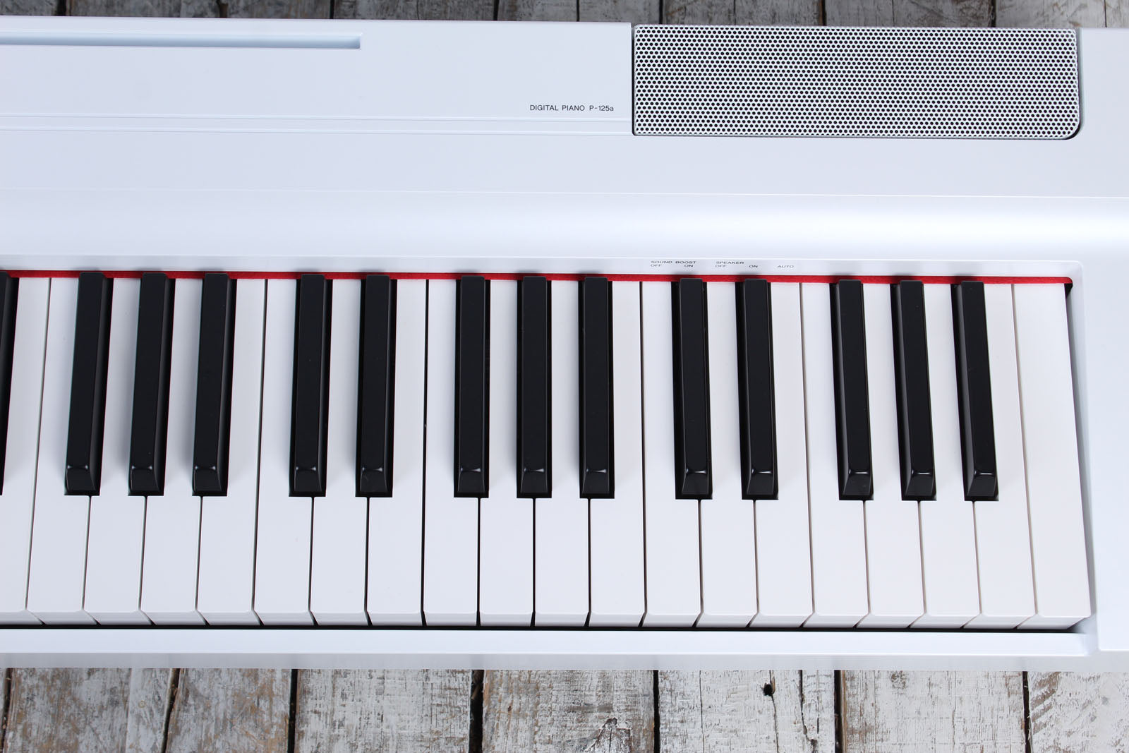 Yamaha P125A White 88 Key Graded Hammer Digital Piano with Power Supply & Pedal