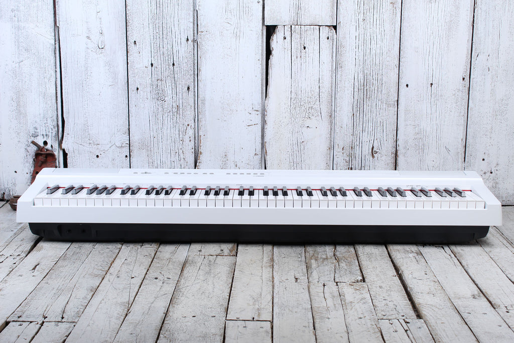Yamaha P125A White 88 Key Graded Hammer Digital Piano with Power Supply & Pedal