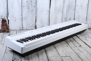 Yamaha P125A White 88 Key Graded Hammer Digital Piano with Power Supply & Pedal