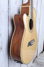 Load image into Gallery viewer, Oscar Schmidt OG10CE Left Handed Concert Acoustic Electric Guitar Natural