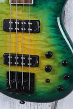 Load image into Gallery viewer, Jackson X Series Spectra Bass SBXQ IV 4 String Electric Bass Guitar Amber Blue OPEN BOX DEMO