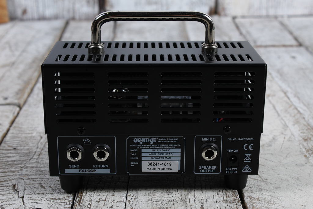 Orange Micro Dark Solid State Hybrid Electric Guitar Amplifier Head 20W Amp