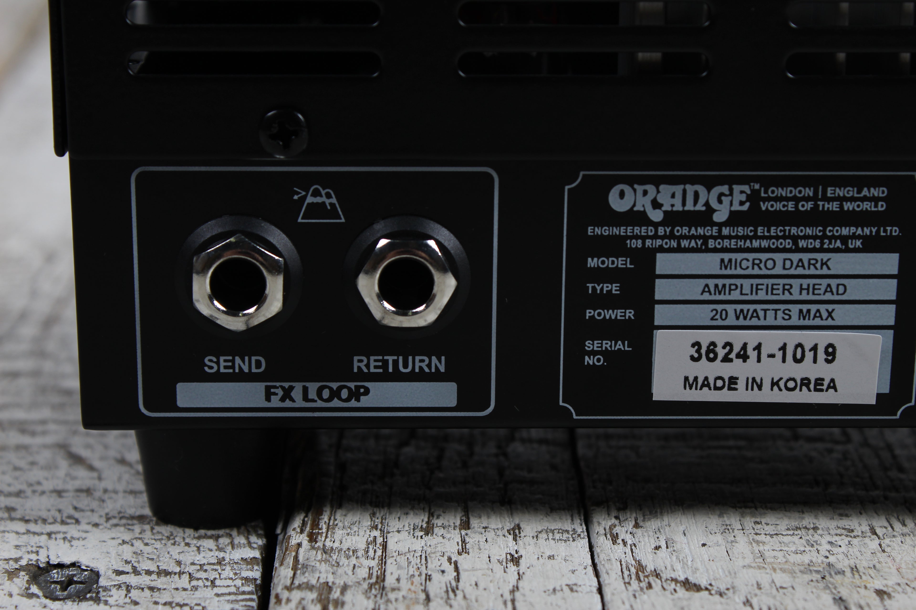 Orange Micro Dark Solid State Hybrid Electric Guitar Amplifier Head 20W Amp