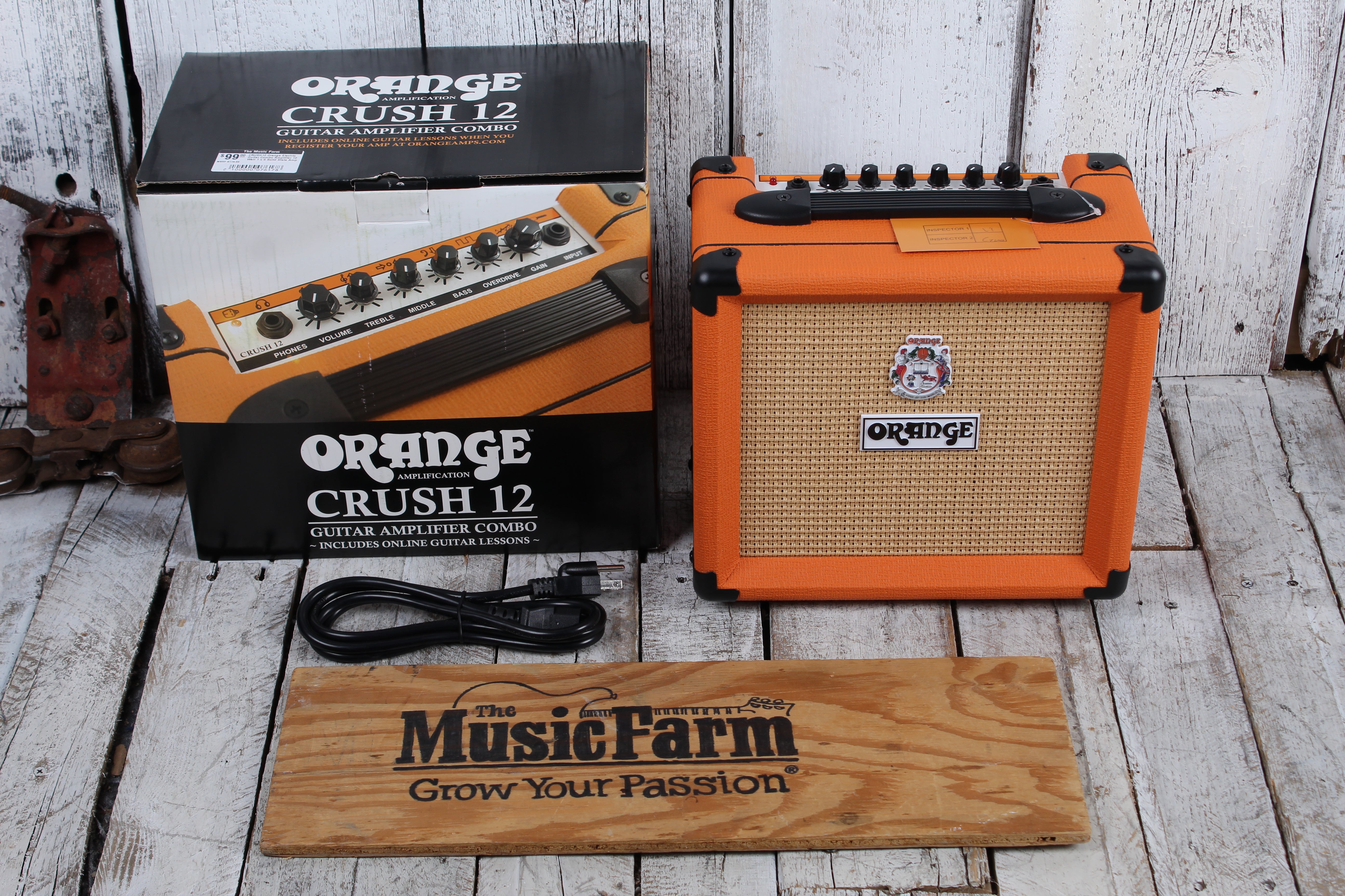 Orange CRUSH 12 Electric Guitar Combo Amplifier 12 Watt 1 x 6 Solid State Amp Secondary image