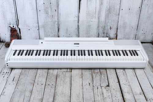 Yamaha P-515 White 88 Key Digital Piano with Power Supply and Sustain Pedal