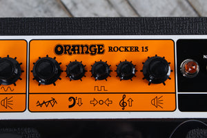 Orange ROCKER 15 Electric Guitar Amplifier Multi Watt 1 x 10 All Tube Amp Black
