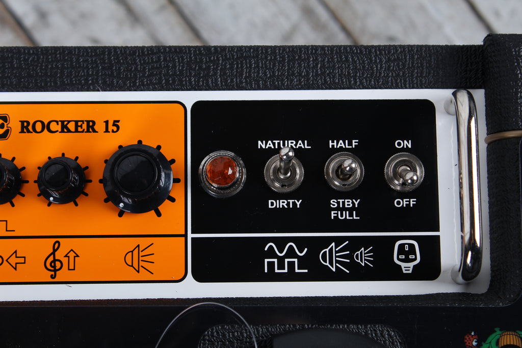 Orange ROCKER 15 Electric Guitar Amplifier Multi Watt 1 x 10 All Tube Amp Black
