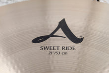 Load image into Gallery viewer, Zildjian A Zildjian Sweet Ride Drum Cymbal 21 Inch Ride Drum Cymbal A0079
