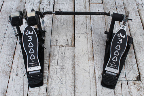 DW DWCP3002L Lefty Double Bass Drum Pedal 3000 Series Double Kick Drum Pedal