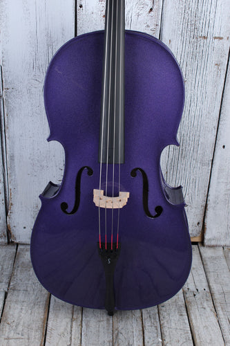 Stentor Harlequin Cello Outfit 4/4 Cello Purple with Bow and Gig Bag