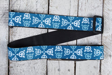 Load image into Gallery viewer, Levys 2&quot; Dye-Sublimation &quot;Guitar 4 Vets&quot; Strap - Blue and White