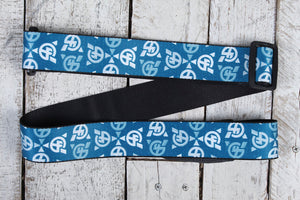 Levys 2" Dye-Sublimation "Guitar 4 Vets" Strap - Blue and White