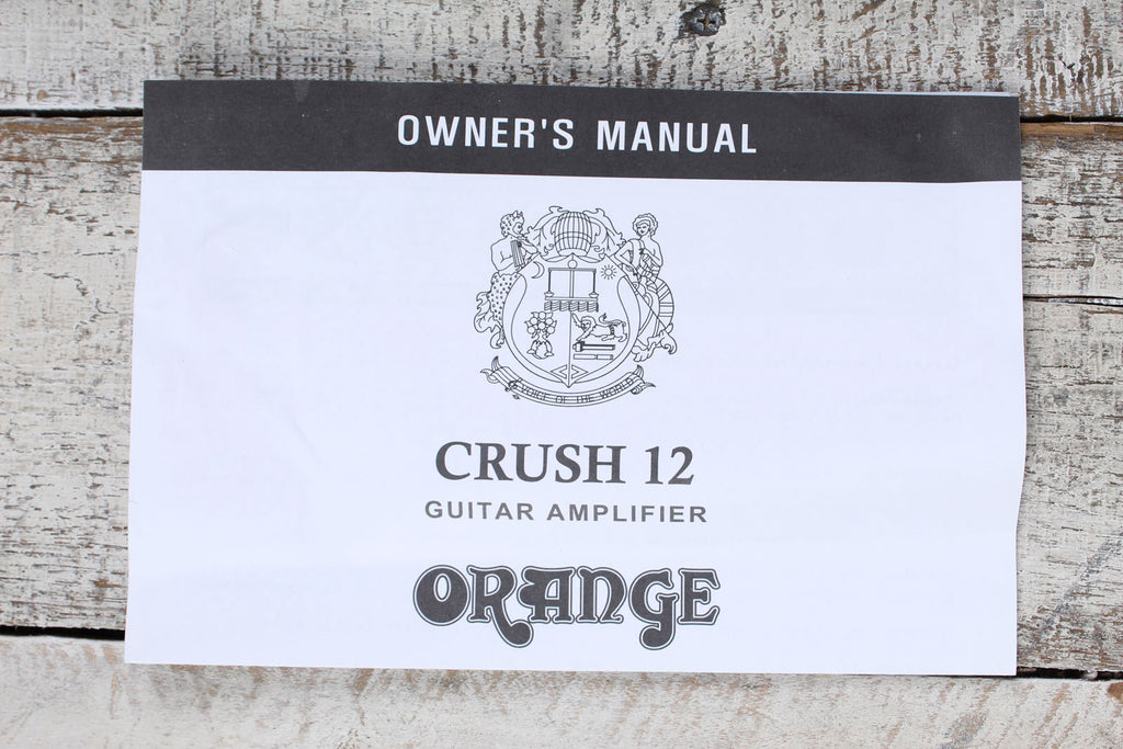Orange CRUSH12 Electric Guitar Combo Amplifier 12 Watt 1 x 6 Solid State Amp