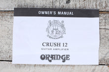 Load image into Gallery viewer, Orange CRUSH12 Electric Guitar Combo Amplifier 12 Watt 1 x 6 Solid State Amp