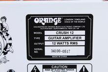 Load image into Gallery viewer, Orange CRUSH12 Electric Guitar Combo Amplifier 12 Watt 1 x 6 Solid State Amp