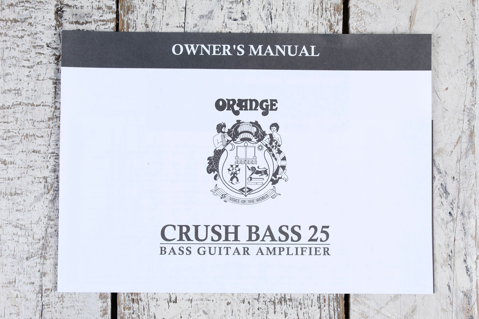 Orange CRUSH BASS 25 BLACK Electric Bass Guitar Amplifier 25 Watt 1x8 Combo Amp