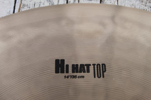 Zildjian K Series 14 Inch Top Hi Hat Drum Cymbal Traditional Finish K0824