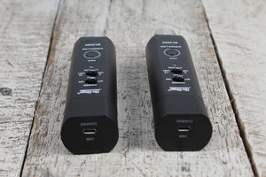 On Stage BC2000 Pair of Stereo Rechargeable Bluetooth Receivers with USB Cables