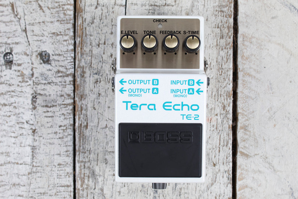 Boss TE-2 Tera Echo Reverb Pedal Electric Guitar Echo/Delay Effects Pedal