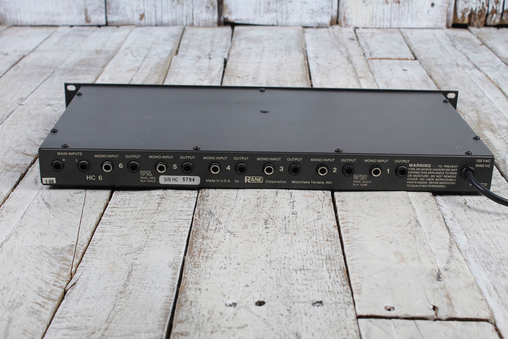 Rane HC6 Headphone Console 6 Channel Headphone Console Amplifier