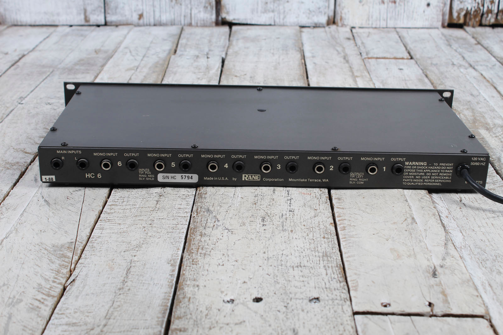 Rane HC6 Headphone Console 6 Channel Headphone Console Amplifier