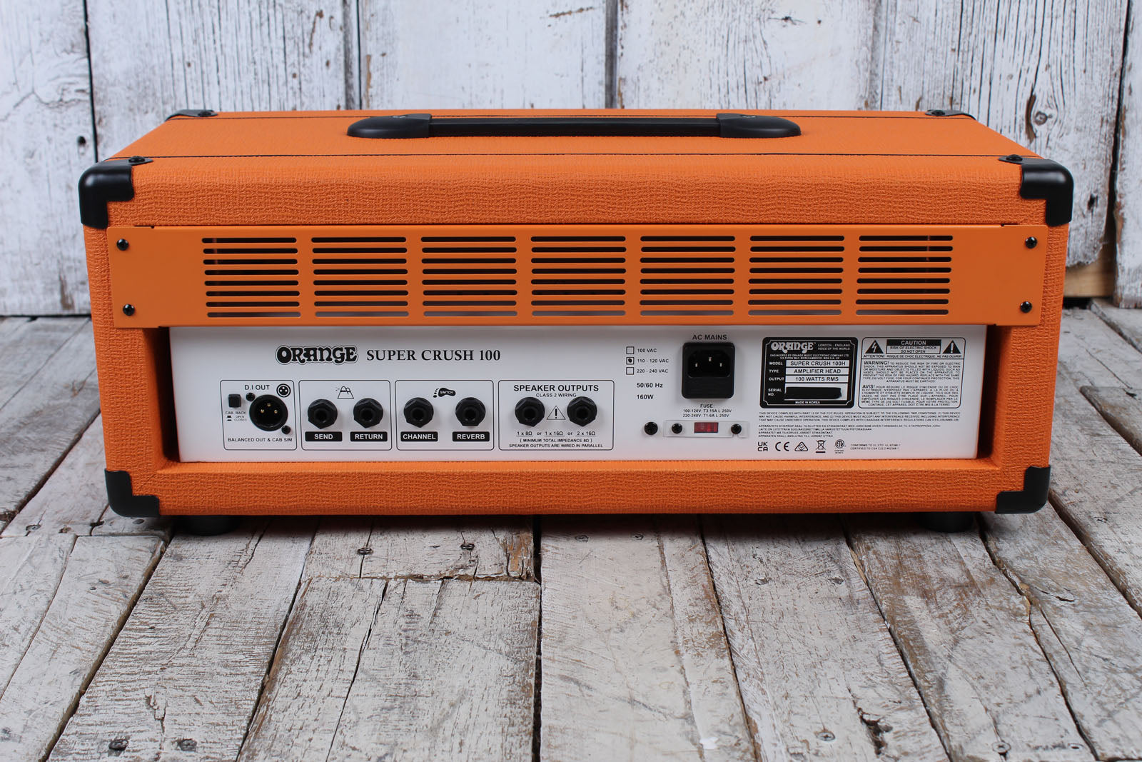 Orange Super Crush 100 Electric Guitar Amplifier Head 100W Solid State Amp Head