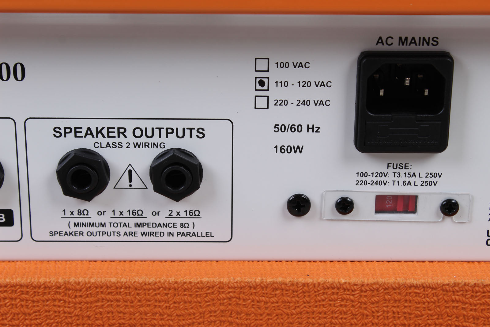 Orange Super Crush 100 Electric Guitar Amplifier Head 100W Solid State Amp Head