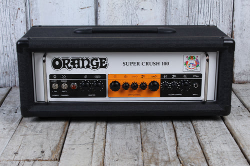Orange Super Crush 100 Electric Guitar Amplifier Head Solid State Amp Head Black