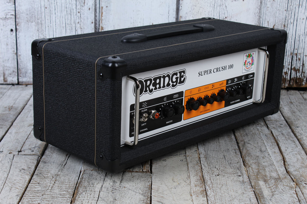 Orange Super Crush 100 Electric Guitar Amplifier Head Solid State Amp Head Black