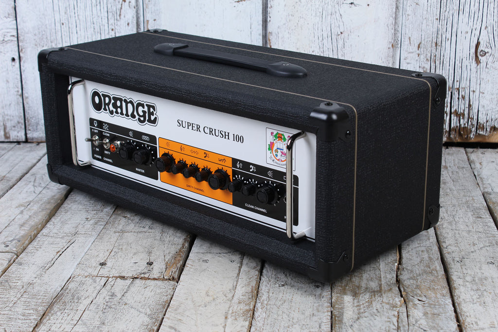 Orange Super Crush 100 Electric Guitar Amplifier Head Solid State Amp Head Black