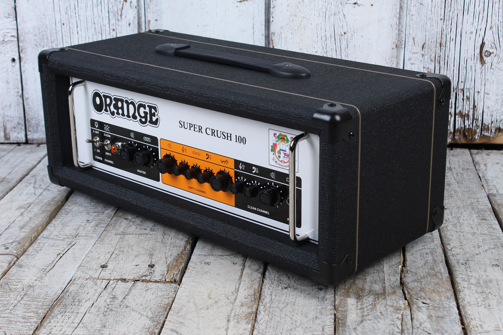 Orange Super Crush 100 Electric Guitar Amplifier Head Solid State Amp Head Black