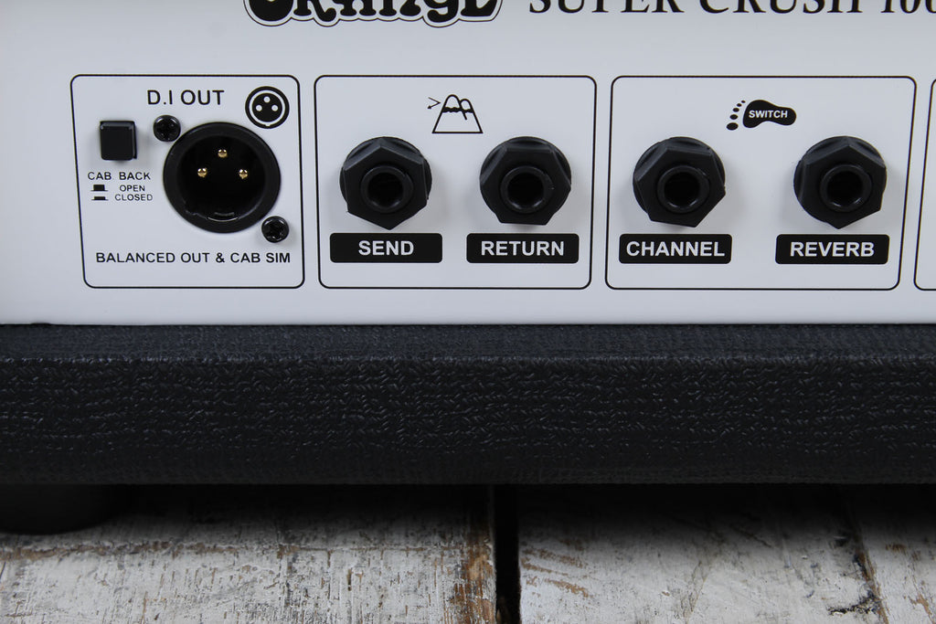 Orange Super Crush 100 Electric Guitar Amplifier Head Solid State Amp Head Black