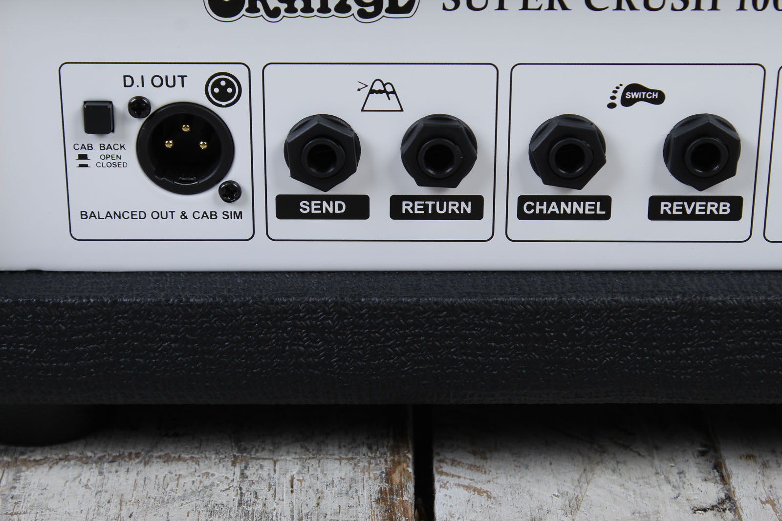 Orange Super Crush 100 Electric Guitar Amplifier Head Solid State Amp Head Black