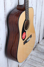 Fender CD-60S Left Hand Dreadnought Acoustic Guitar Solid Spruce Top Natural