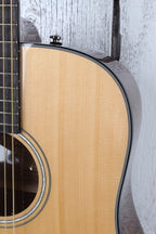 Fender CD-60S Left Hand Dreadnought Acoustic Guitar Solid Spruce Top Natural