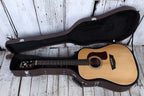 Washburn HD100SWK Heritage Series Acoustic Guitar Natural with Hardshell Case