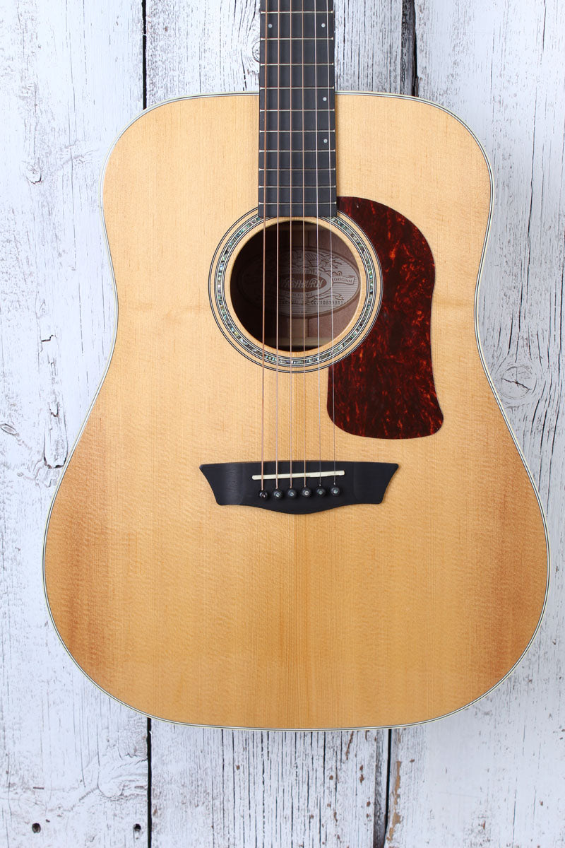 Washburn HD100SWK Heritage Series Acoustic Guitar Natural with Hardshell Case