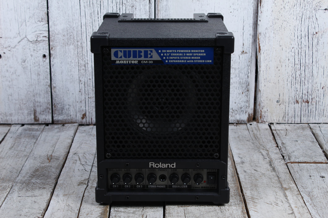 Roland CM-30 CUBE Monitor 30 Watt Multi Purpose Portable Mixing