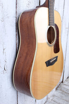 Washburn HD100SWK Heritage Series Acoustic Guitar Natural with Hardshell Case