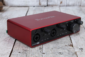 Focusrite Scarlett 4i4 3rd Generation USB Audio Recording Interface w Software