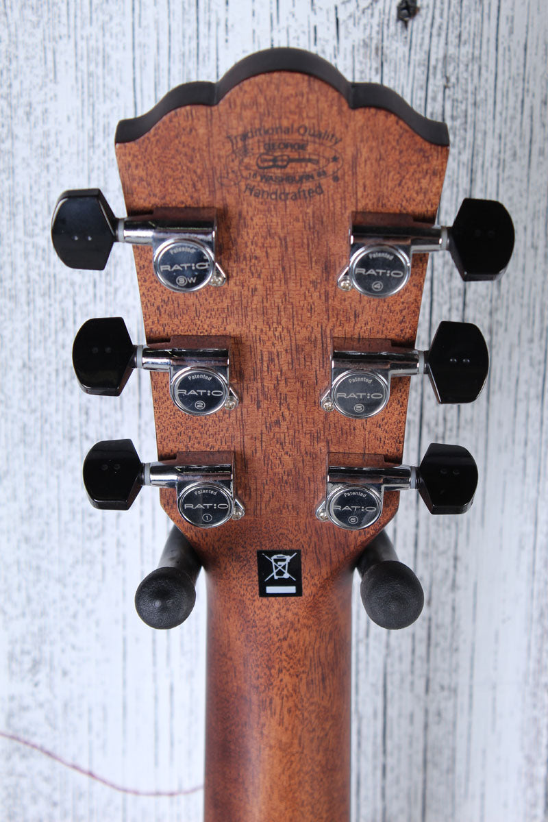 Washburn HD100SWK Heritage Series Acoustic Guitar Natural with Hardshell Case