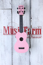 Load image into Gallery viewer, Kala Soprano Waterman Ukulele Soft Pink Matte Uke KA-SWB-PK with Tote Bag