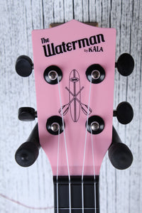 Kala Soprano Waterman Ukulele Soft Pink Matte Uke KA-SWB-PK with Tote Bag