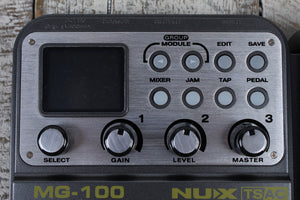 NUX MG-100 Modeling Guitar Processor Electric Guitar Multi Effects Pedal