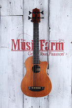 Load image into Gallery viewer, Kala Scout U Bass Acoustic Electric Bass Ukulele All Mahogany Uke with Gig Bag