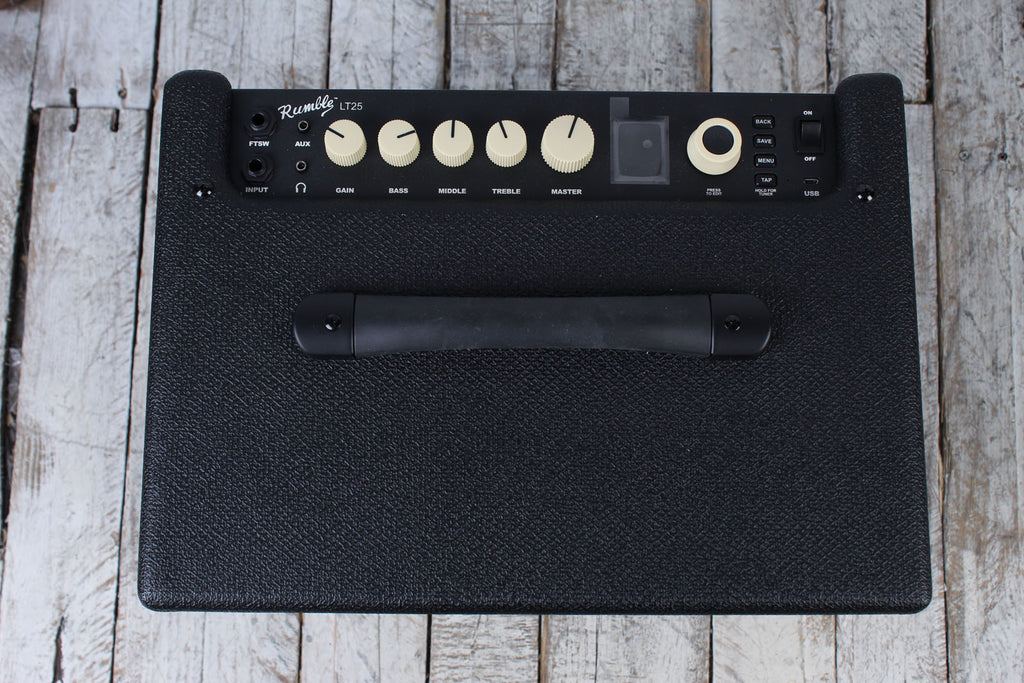 Fender Rumble LT25 Electric Bass Guitar Combo Amplifier 25 Watt 1 x 8 Amp w USB