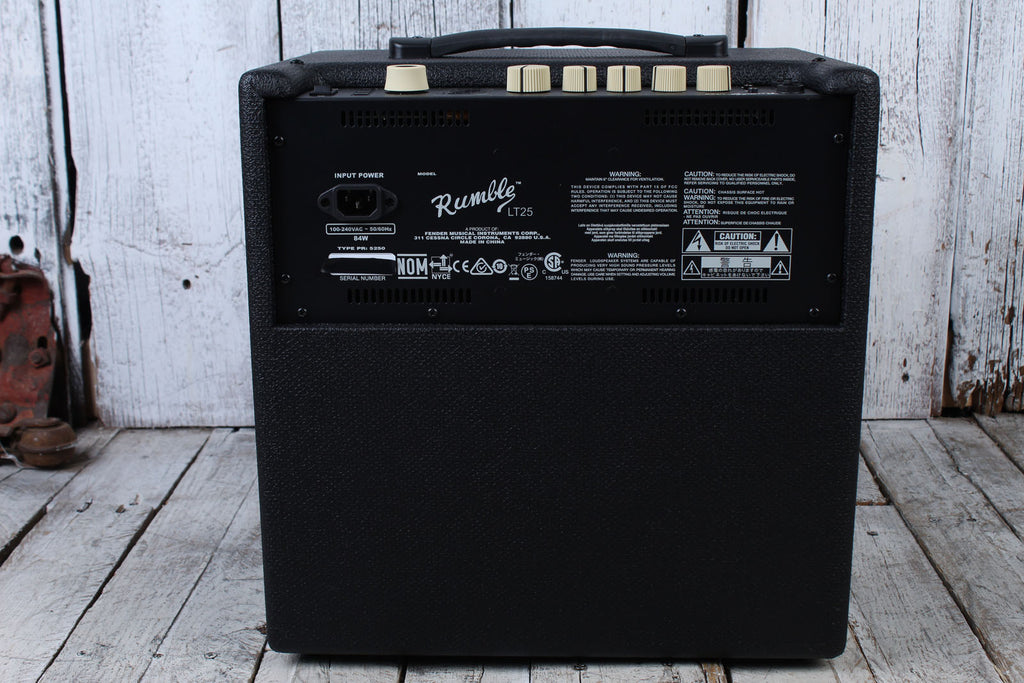 Fender Rumble LT25 Electric Bass Guitar Combo Amplifier 25 Watt 1 x 8 Amp w USB