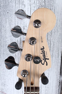 Fender® Squier Mini Precision Bass 4 String Electric P Bass Guitar Dakota Red
