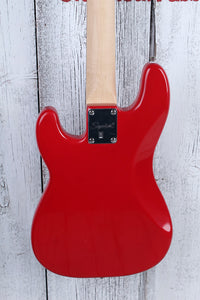Fender® Squier Mini Precision Bass 4 String Electric P Bass Guitar Dakota Red